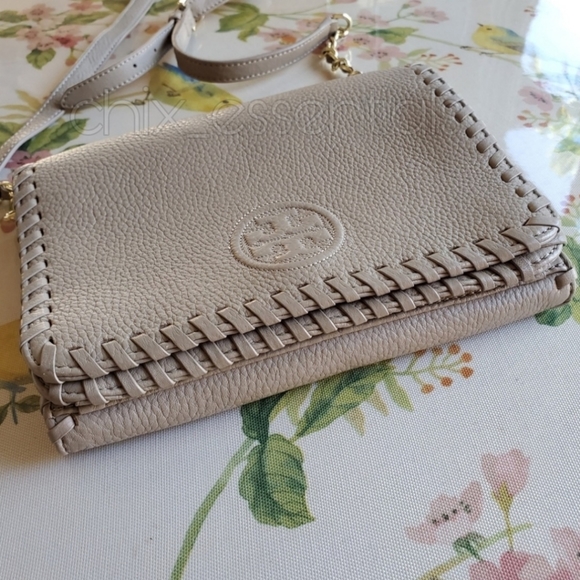 Tory Burch Marion Combo Crossbody - Silver Maple - Picture 13 of 14